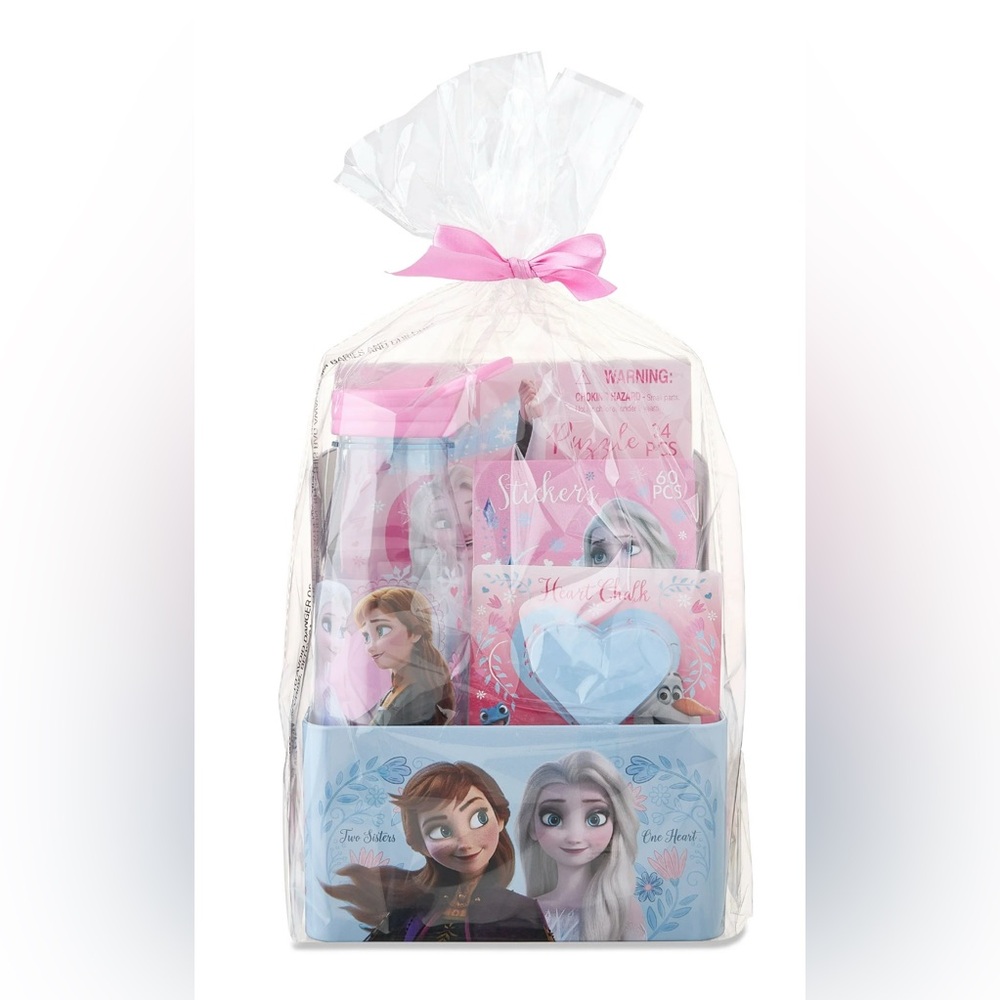 NEW| Basket Frozen Themed Gift Set - Pink